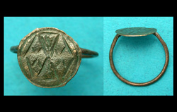 Ring, Medieval, Ladies, Good Luck intaglio, ca. 13th-16th Cent